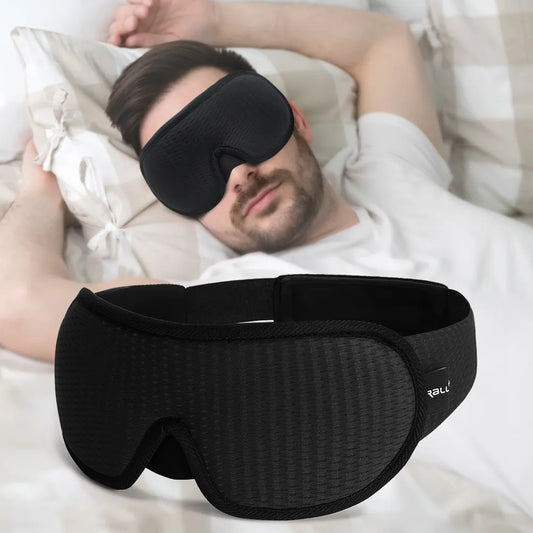 Silent Sleep Mask - Soundproof Earplugs Included